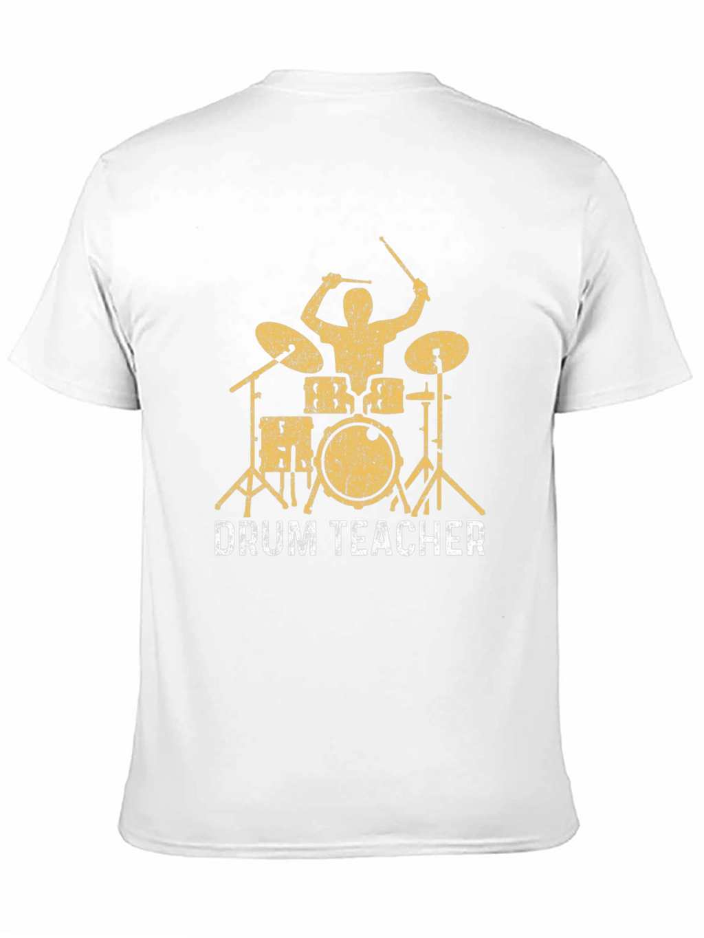 Drum Teacher Graphic Tee - Black Cotton T-Shirt