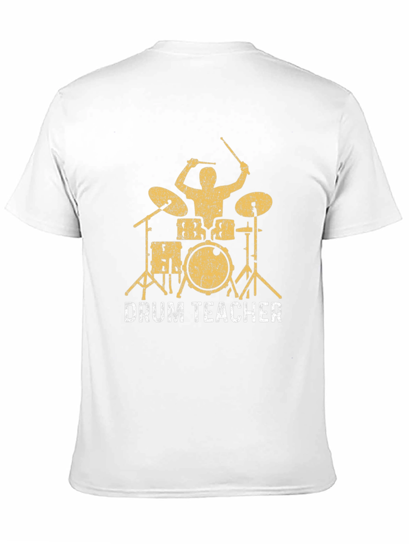 Drum Teacher Graphic Tee - Black Cotton T-Shirt