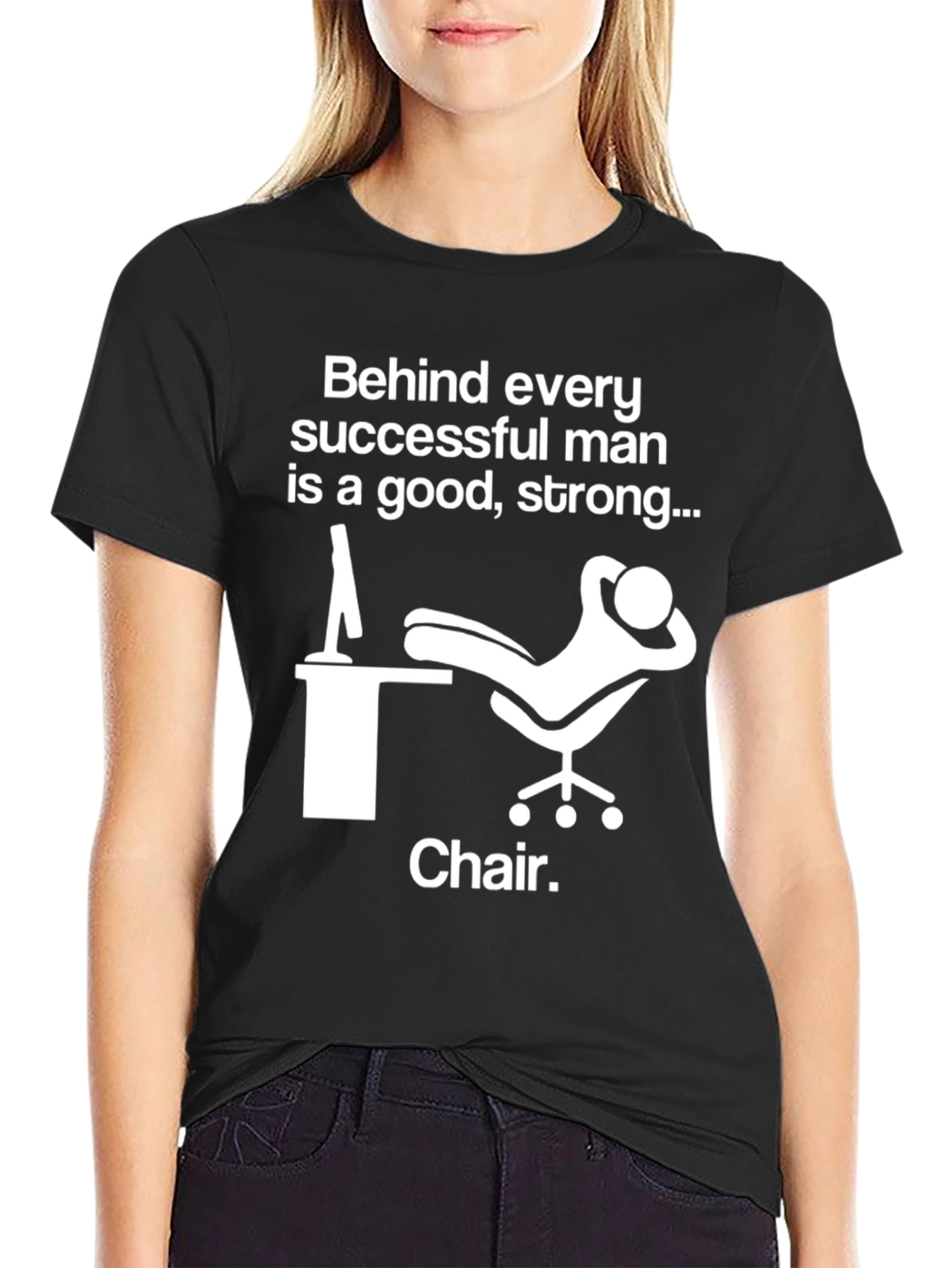Funny Chair T-Shirt - Successful Man Tee
