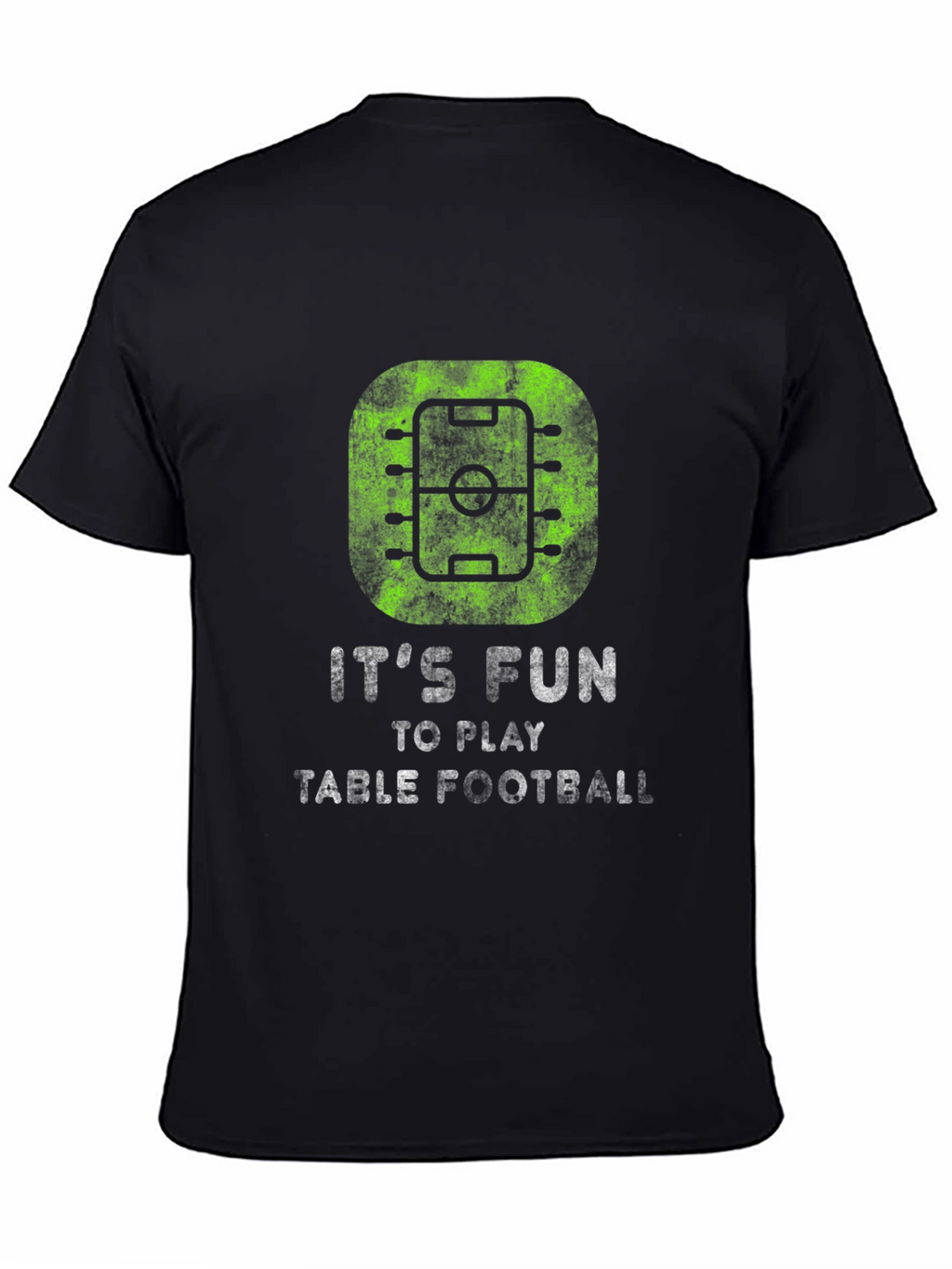 Its Fun to Play Table Football Mens Black T-shirt