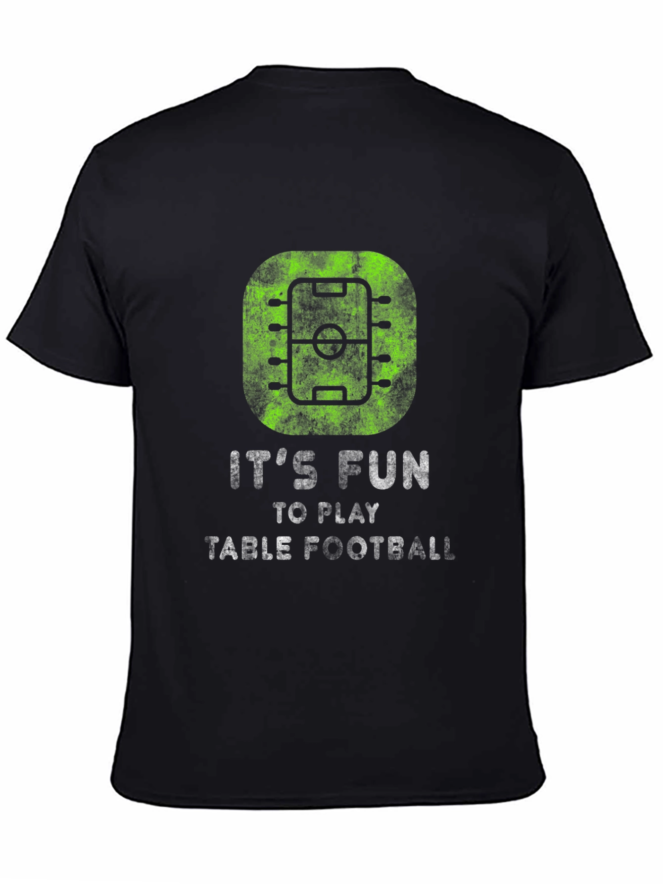 Its Fun to Play Table Football Mens Black T-shirt
