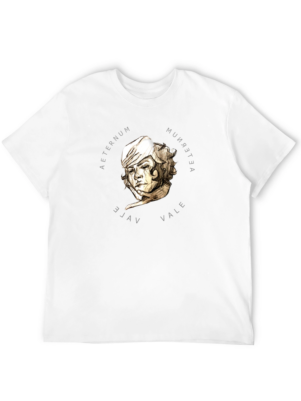 Aeternum Vale Graphic Tee - Stylish Black T-Shirt
