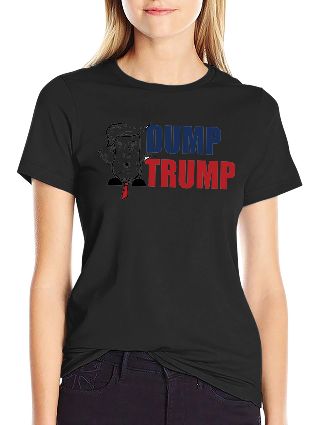 Dump Trump Graphic Print T-Shirt - Anti-Political Tee