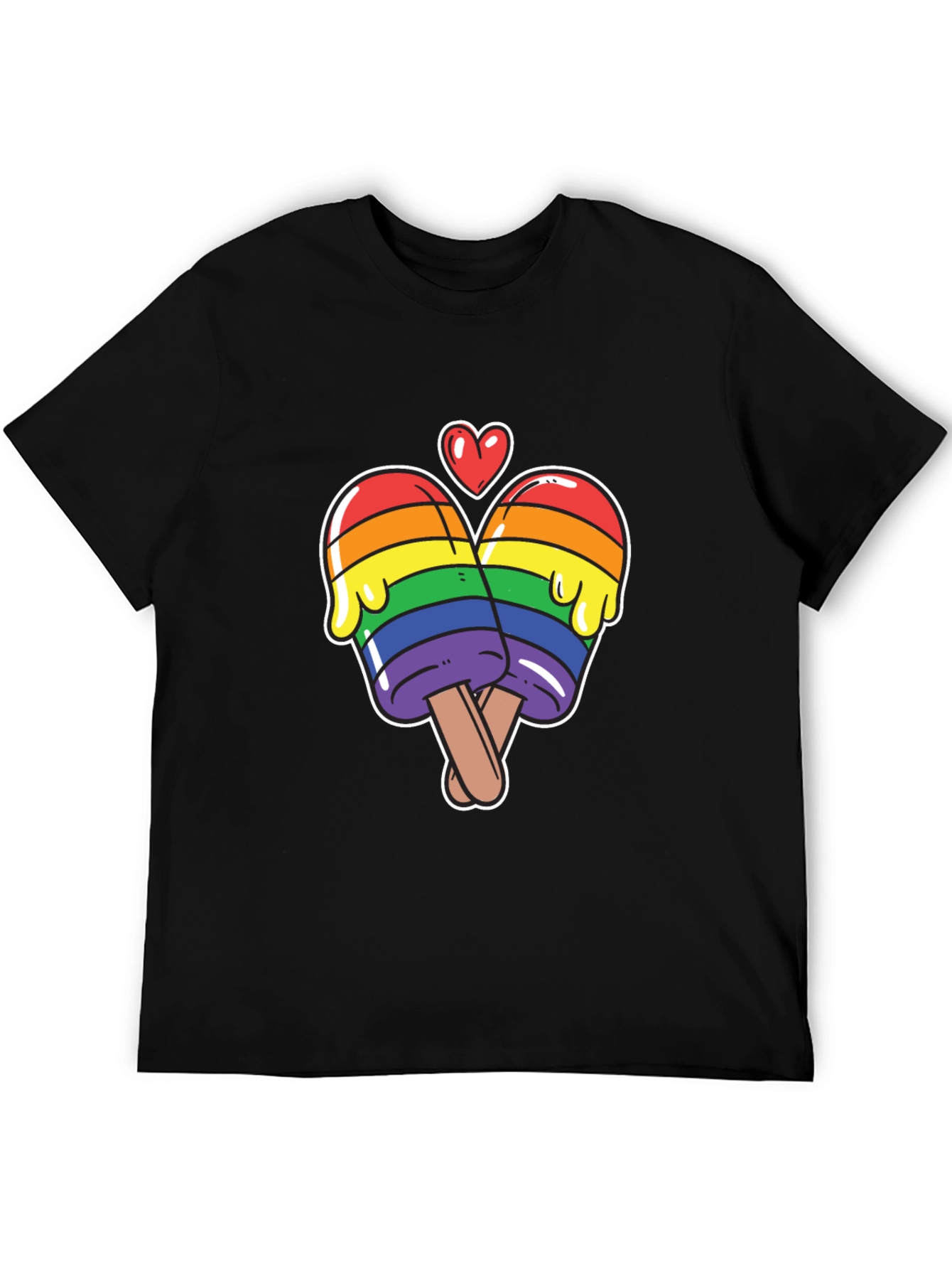 LGBT Pride Popsicle Heart Tee