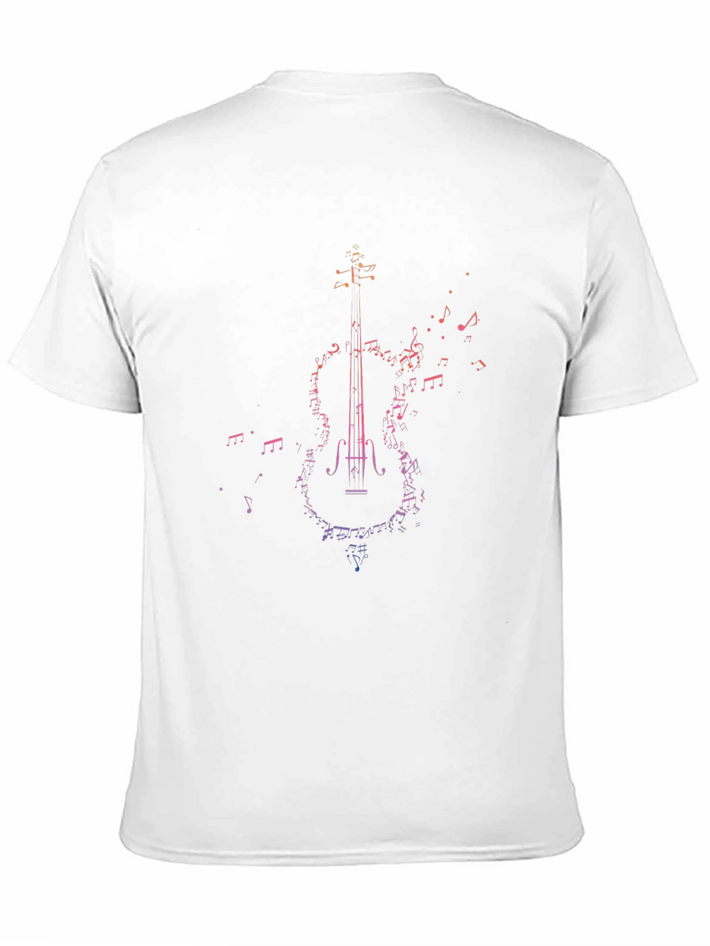 Musical Violin Graphic Tee - Stylish Black T-Shirt