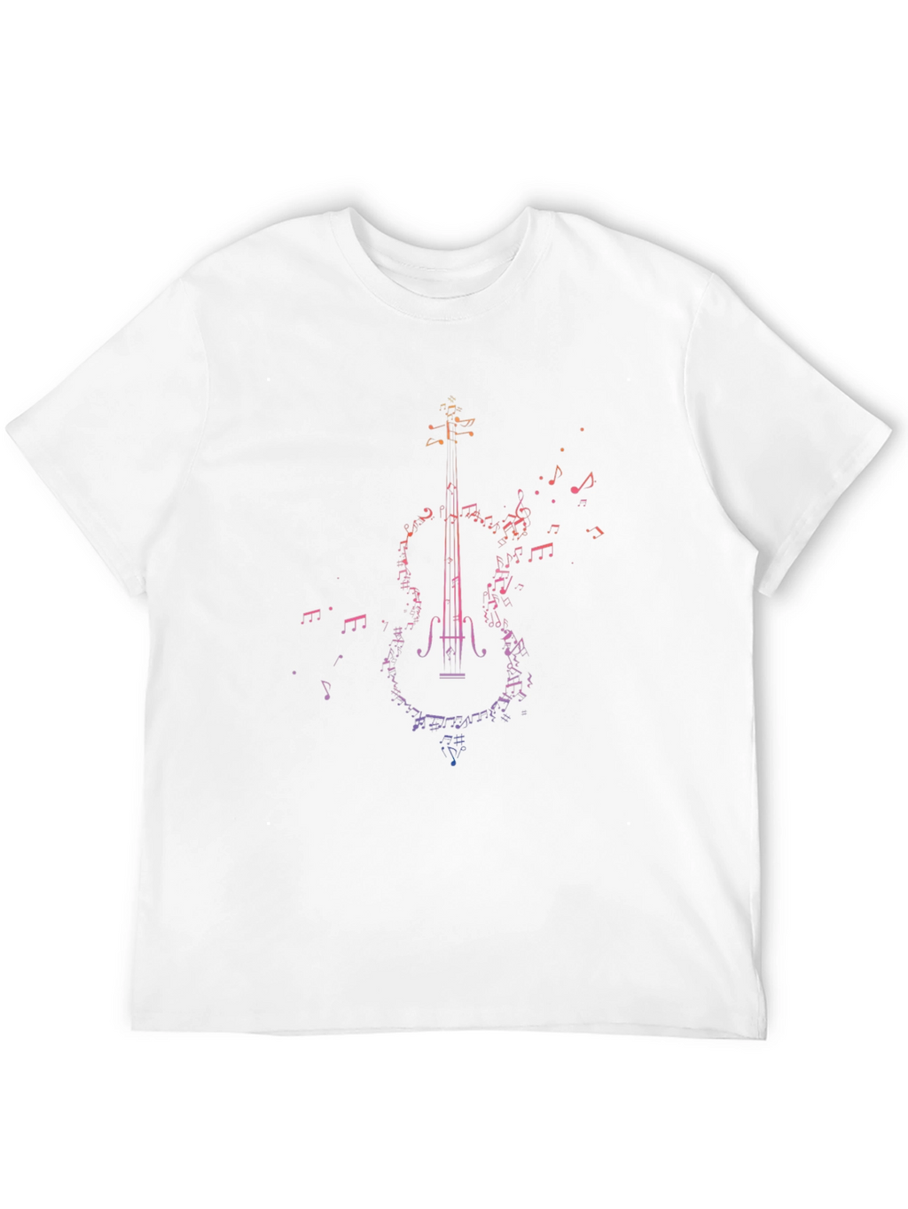 Musical Violin Graphic Tee - Stylish Black T-Shirt