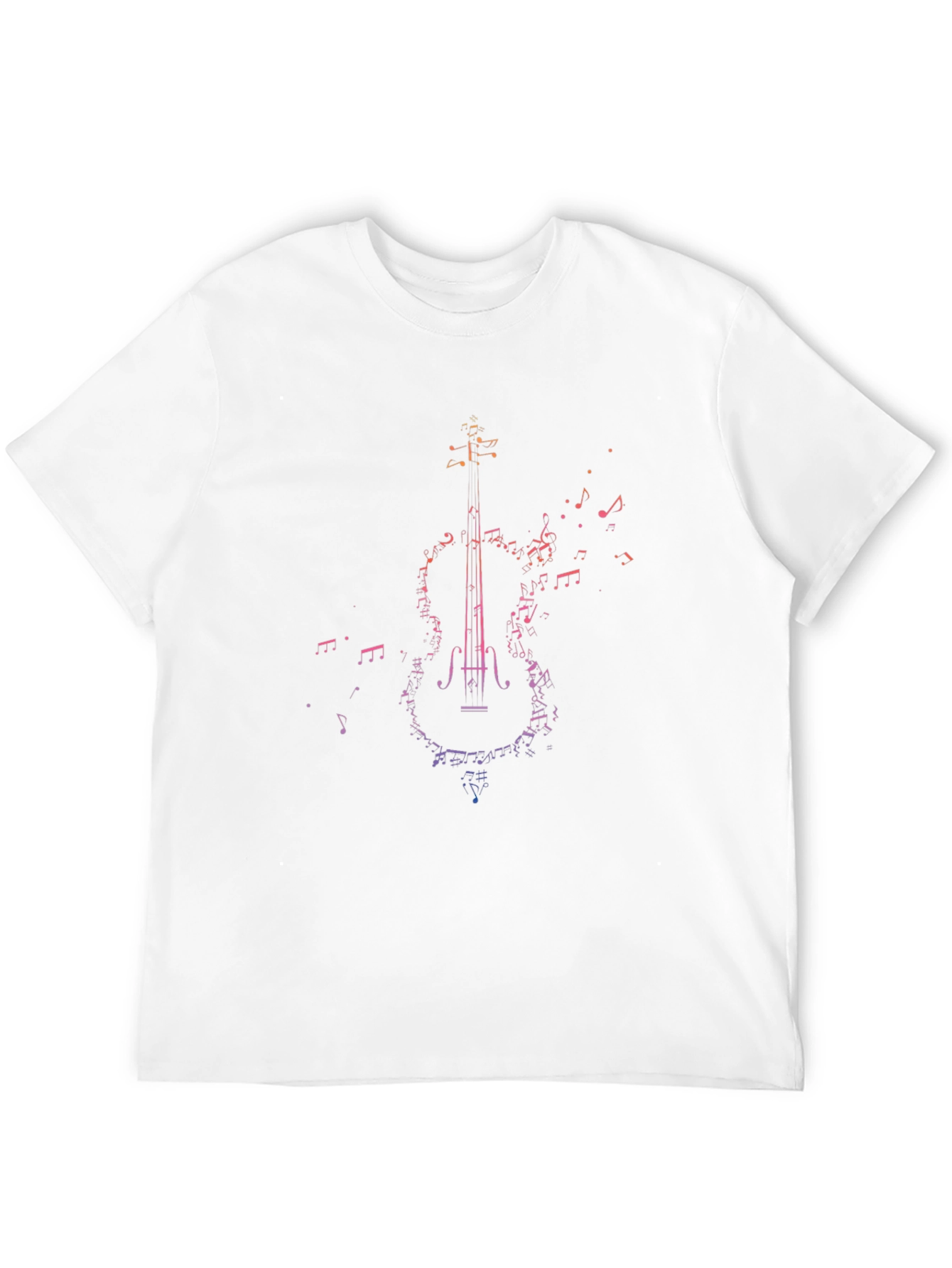 Musical Violin Graphic Tee - Stylish Black T-Shirt