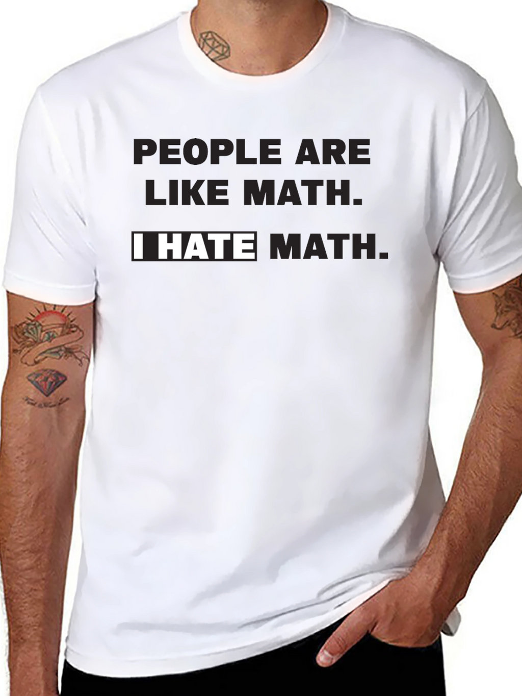 I Hate Math T-Shirt - Funny Math Hater Tee