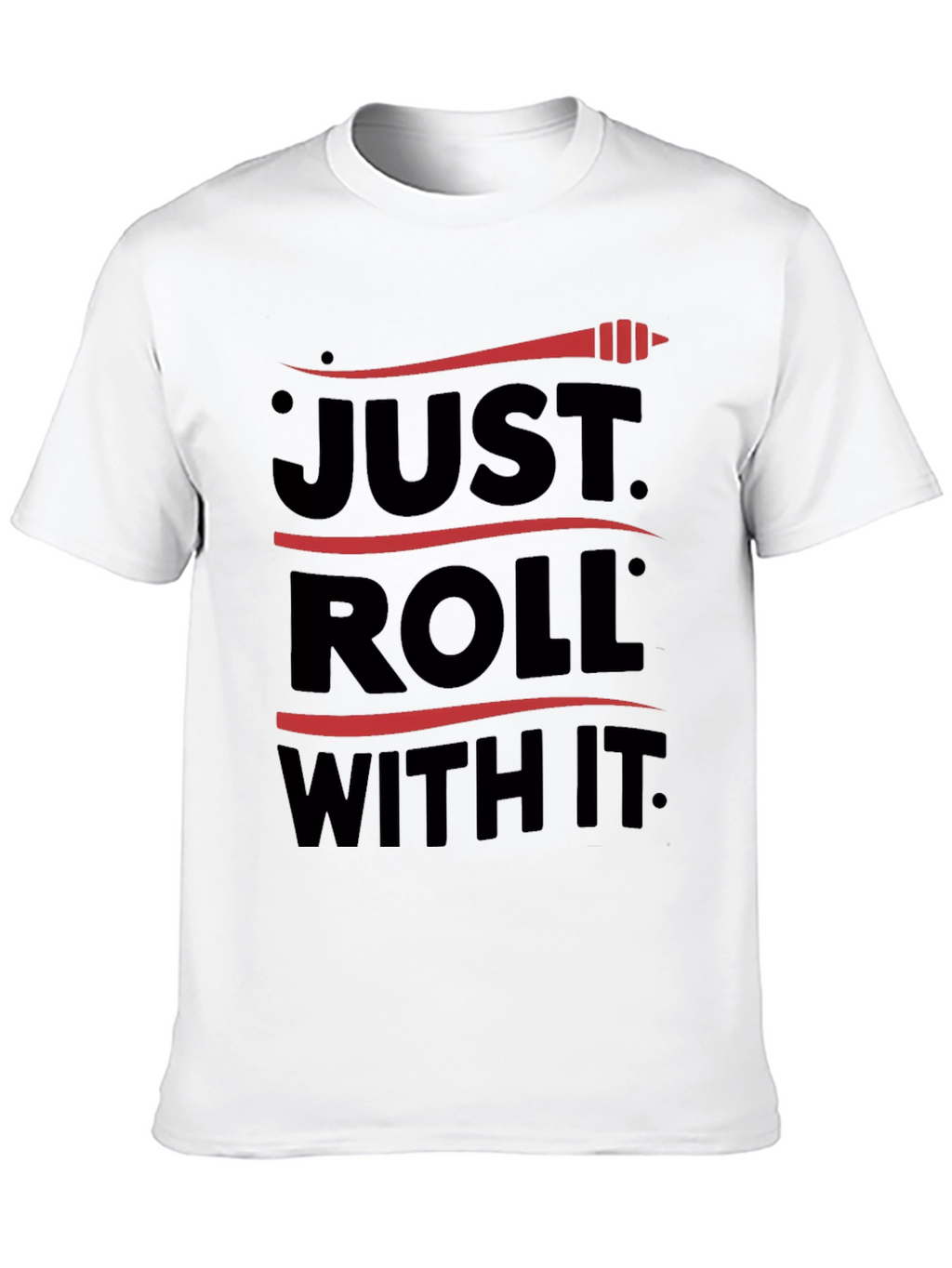 Just Roll With It Graphic Tee - Black