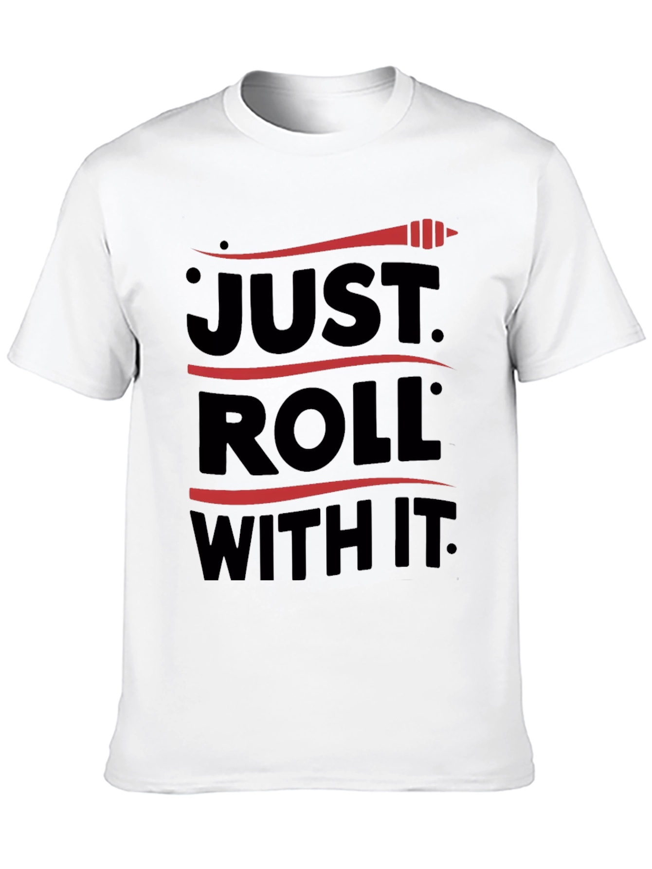 Just Roll With It Graphic Tee - Black