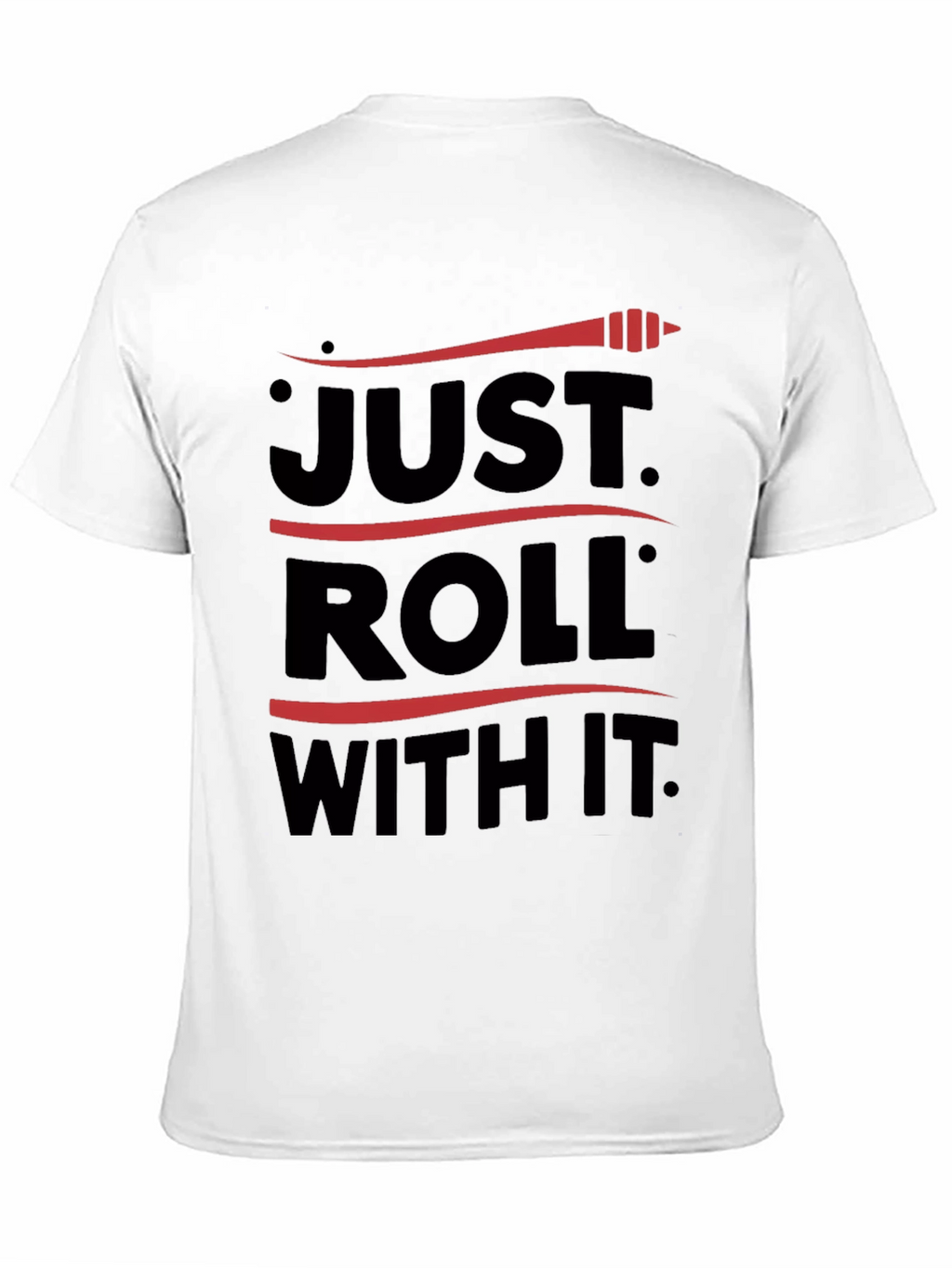 Just Roll With It Graphic Tee - Black