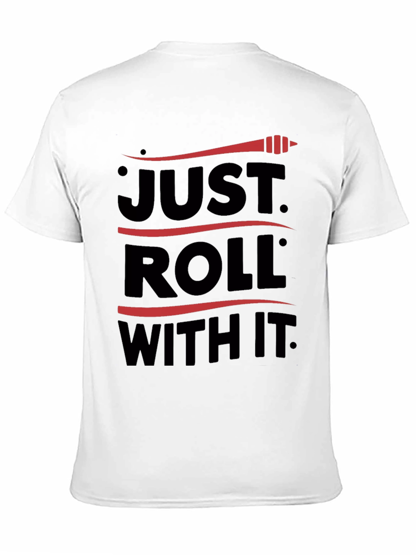 Just Roll With It Graphic Tee - Black