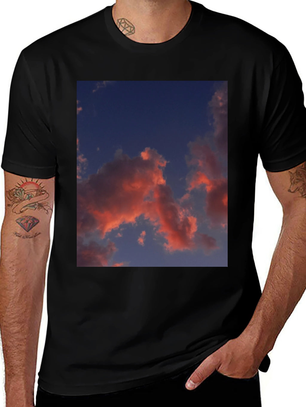 Sunset Cloud Graphic Tee - Stylish Casual Wear
