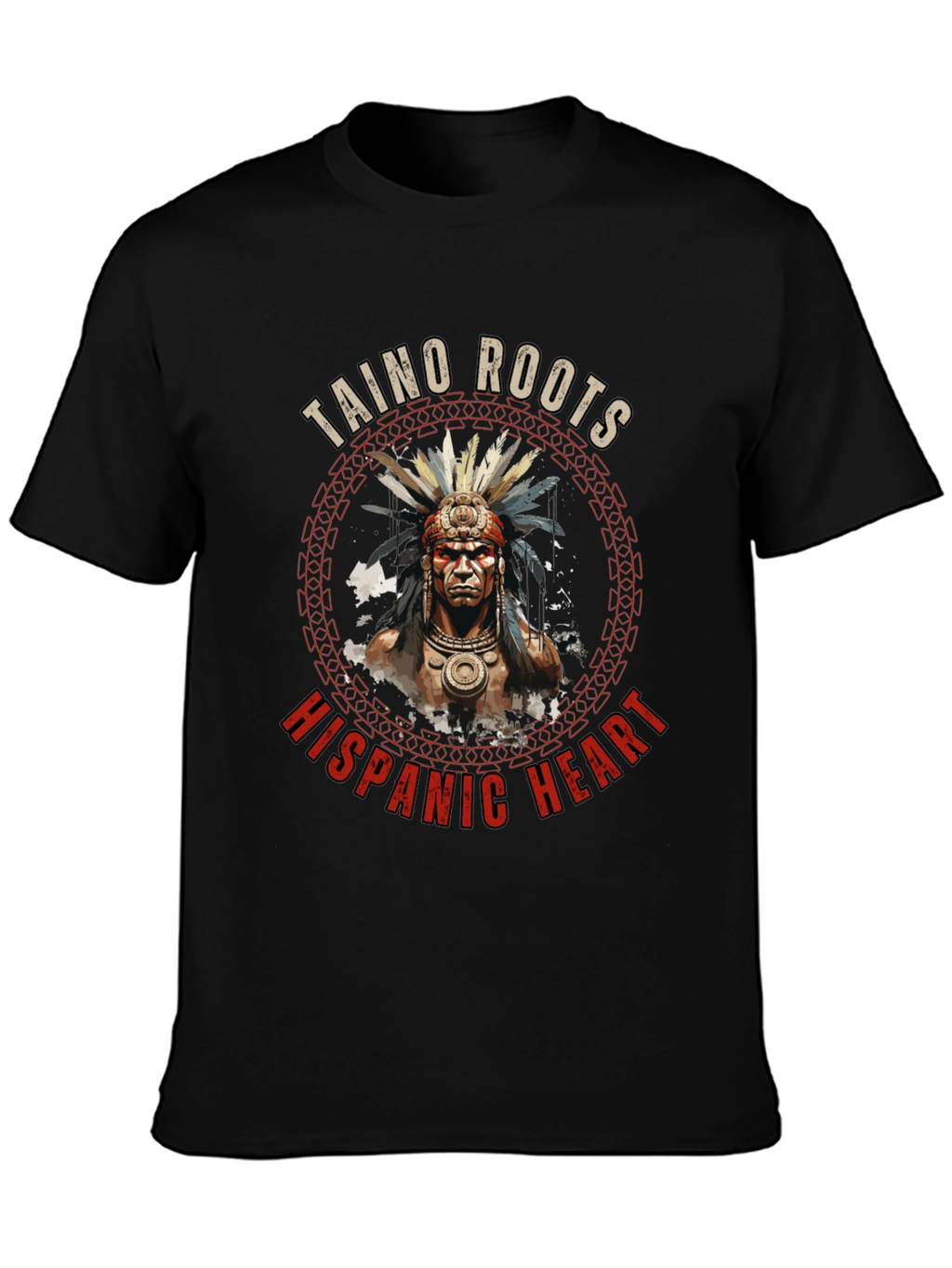Taino Roots Hispanic Heart T-Shirt