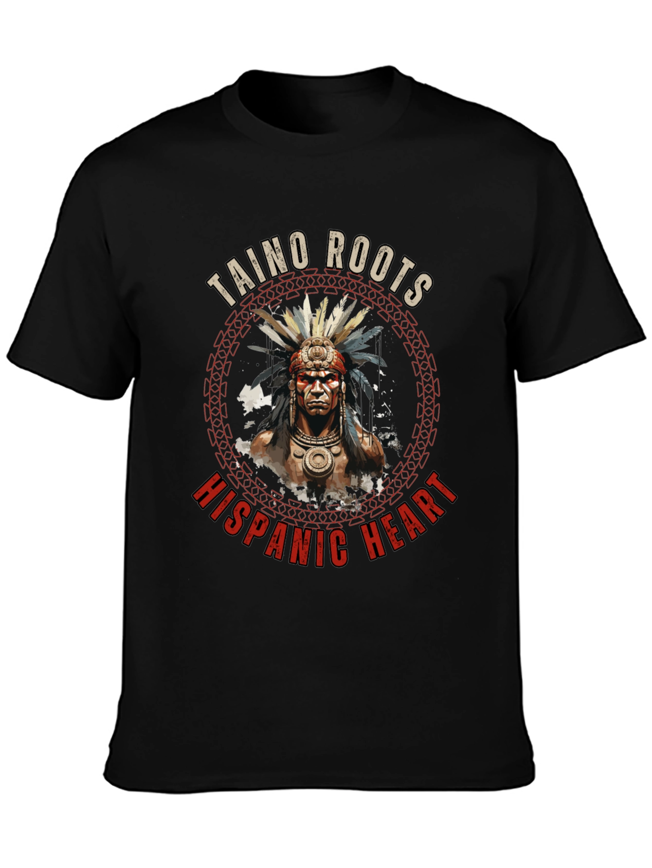 Taino Roots Hispanic Heart T-Shirt