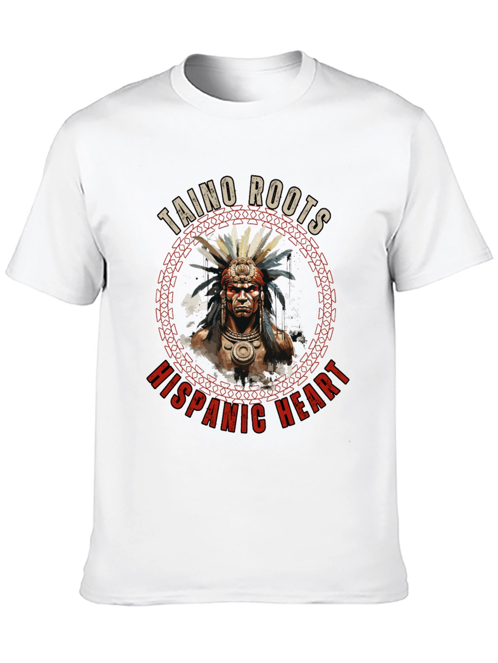 Taino Roots Hispanic Heart T-Shirt
