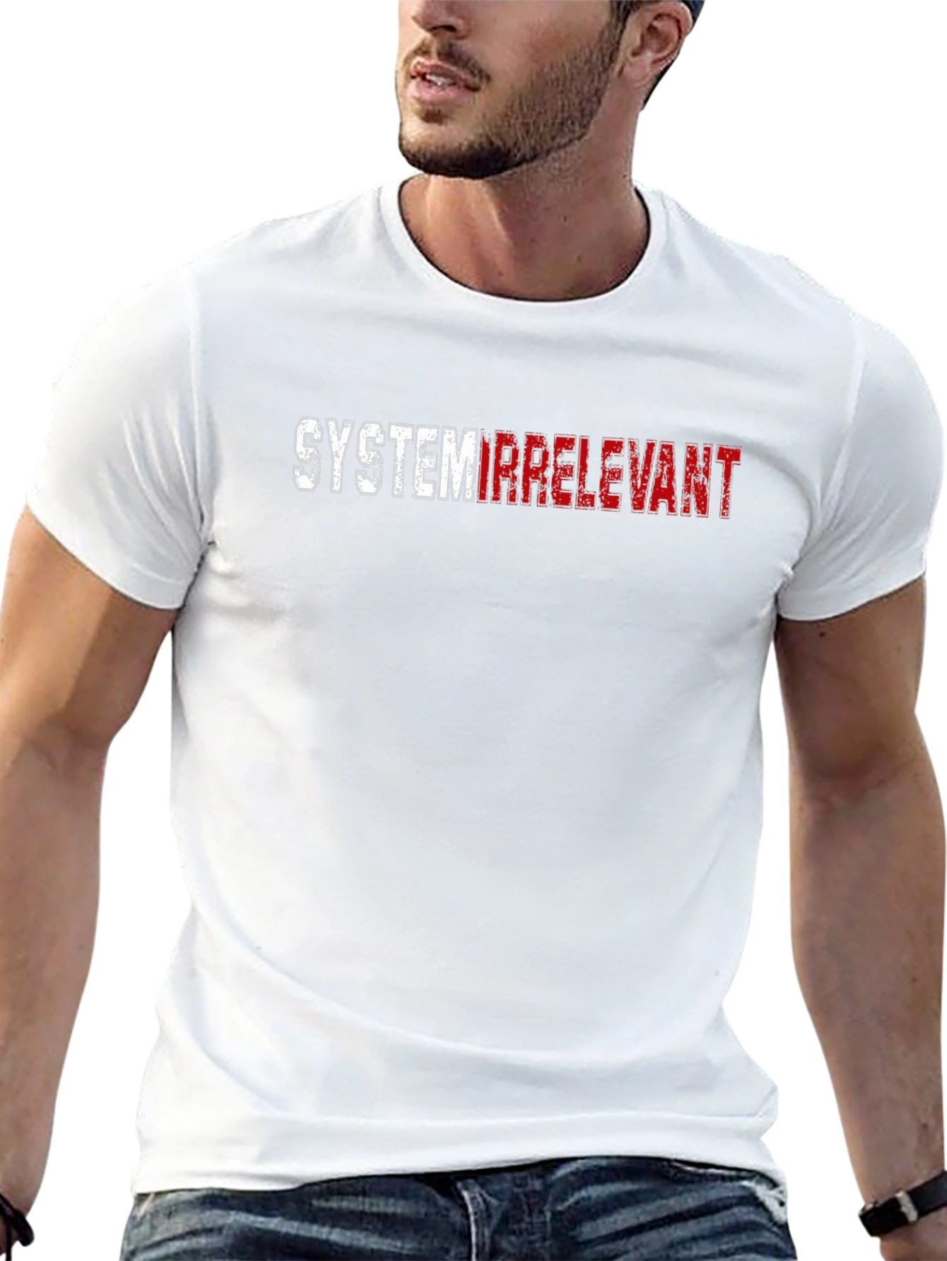 System Irrelevant Graphic T-Shirt - Casual Wear
