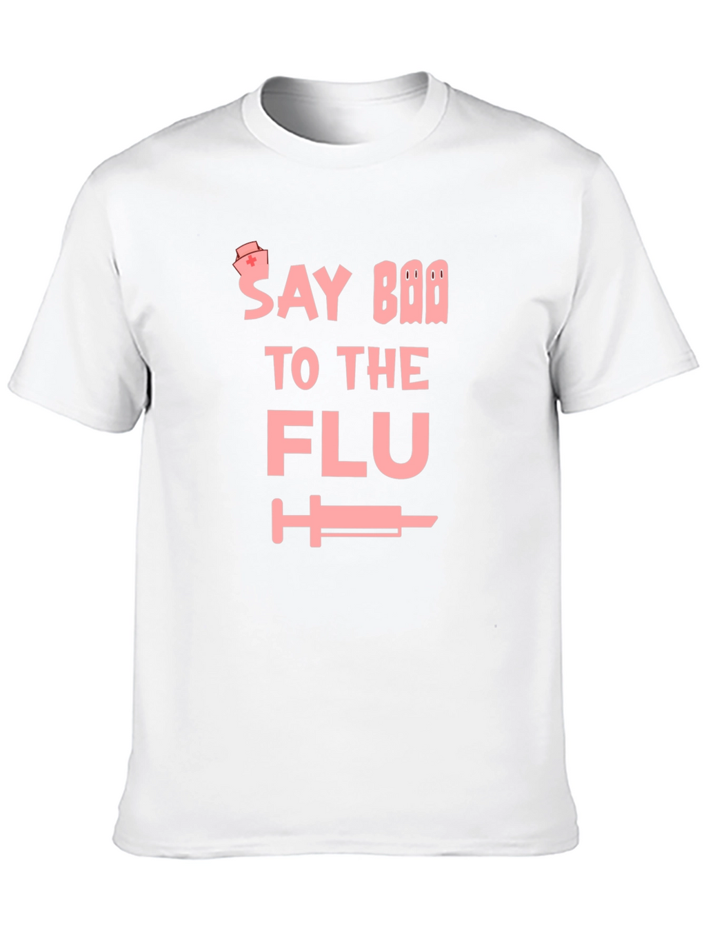 Say Boo to the Flu Black Graphic Tee