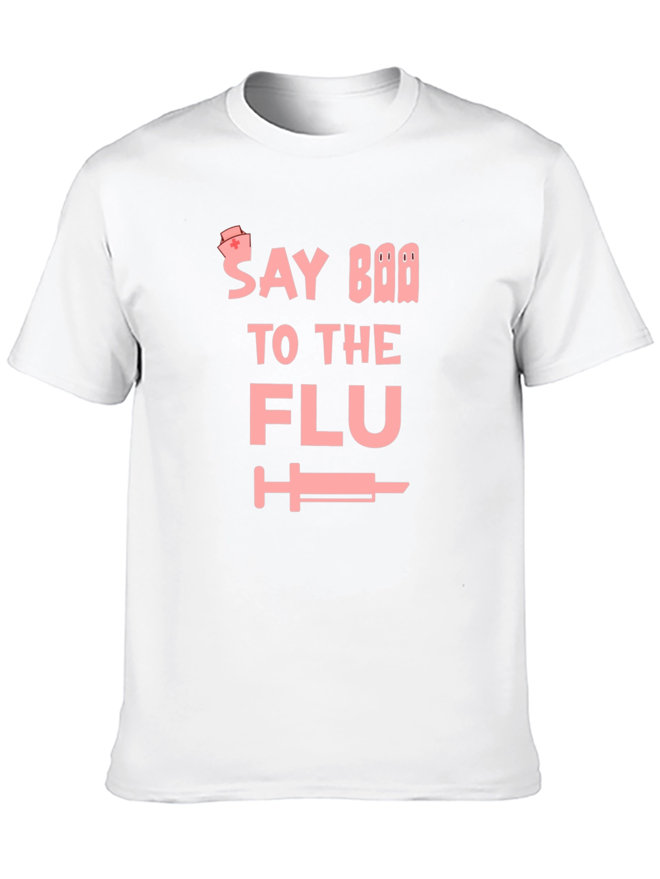Say Boo to the Flu Black Graphic Tee
