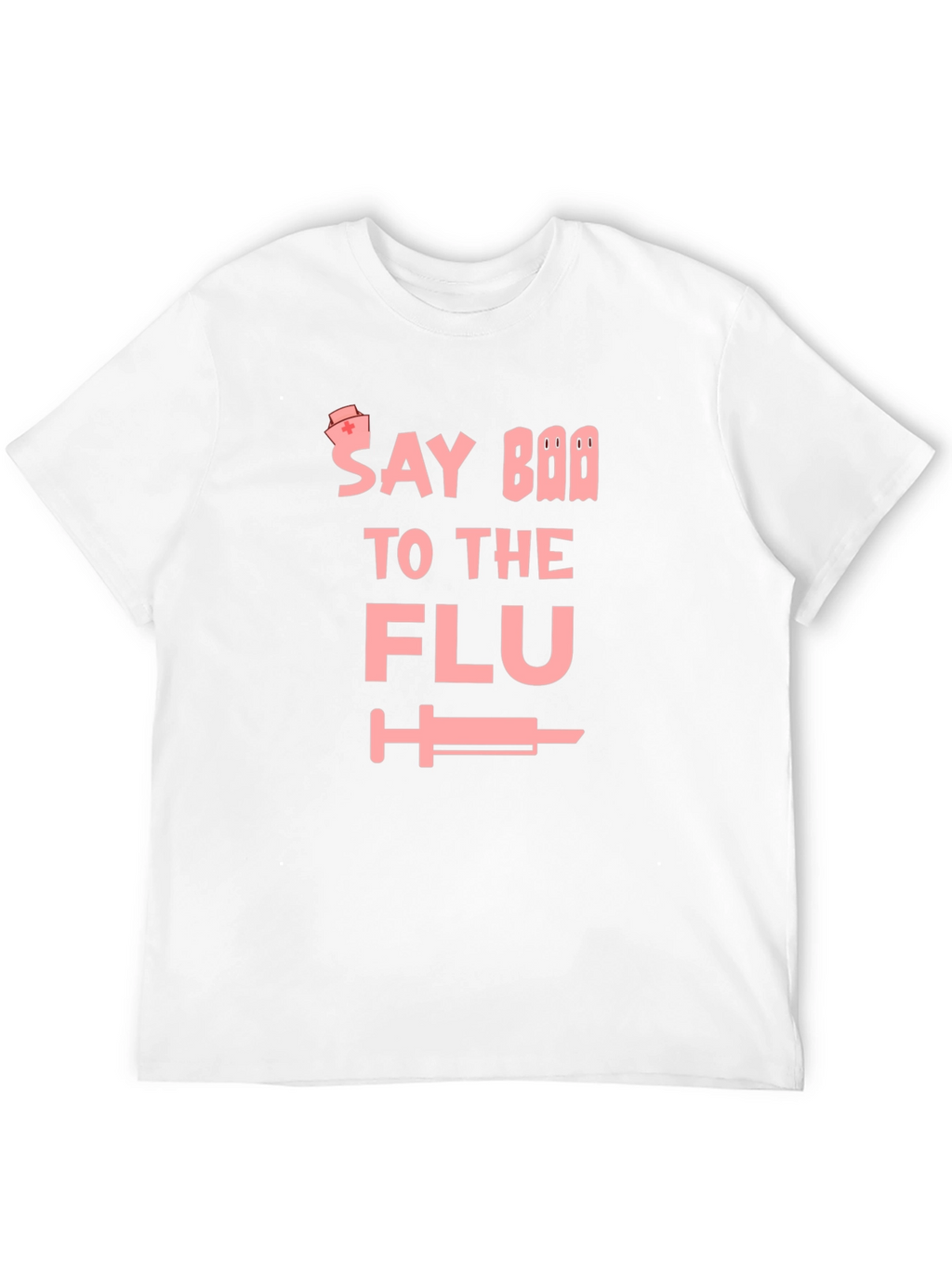 Say Boo to the Flu Black Graphic Tee