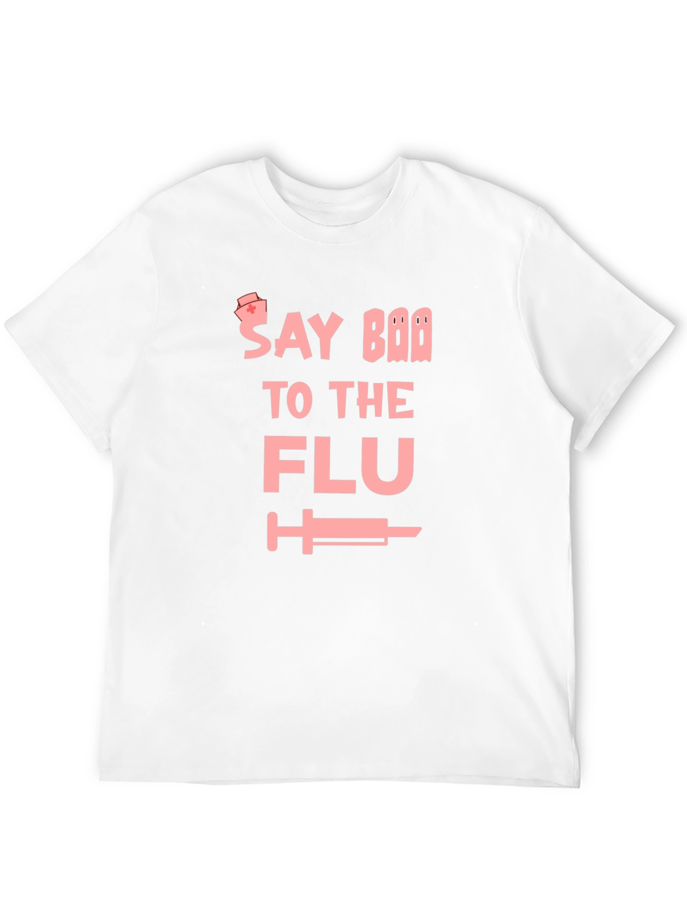 Say Boo to the Flu Black Graphic Tee