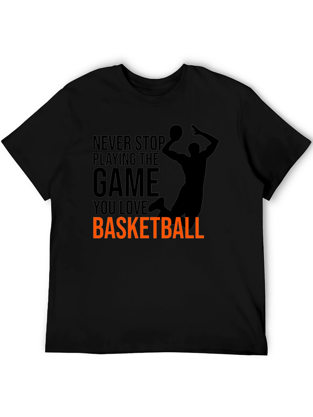 Basketball Graphic Tee - Never Stop Playing