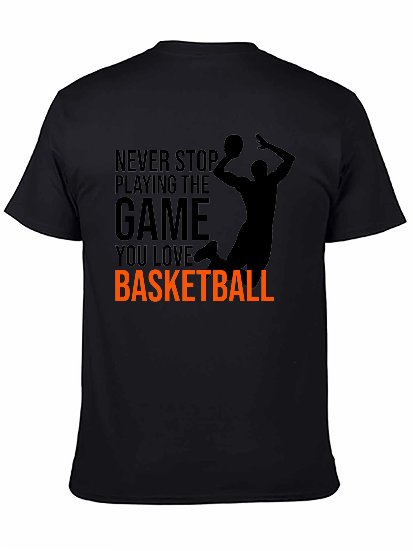 Basketball Graphic Tee - Never Stop Playing