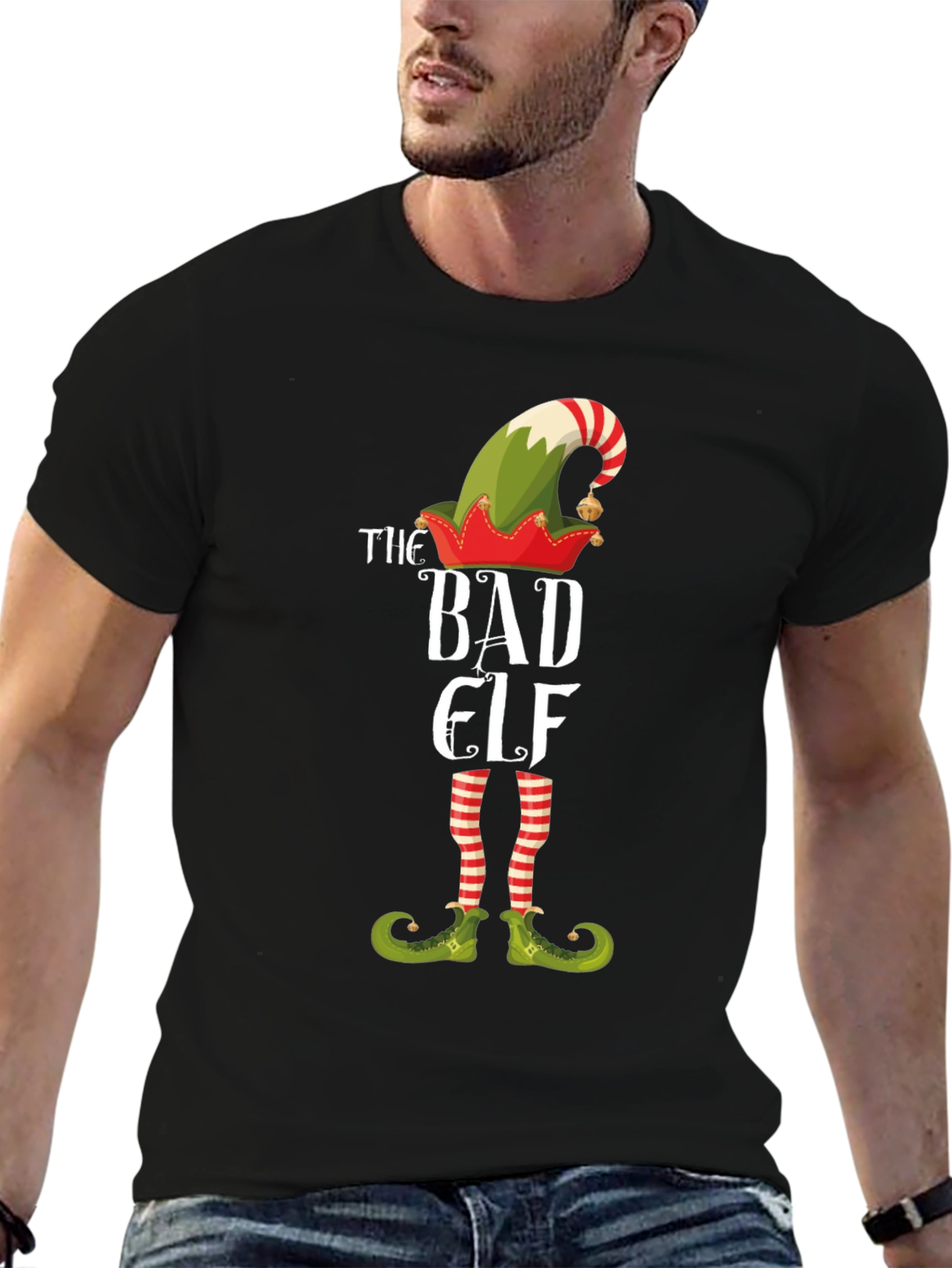 The Bad Elf Christmas Graphic Tee