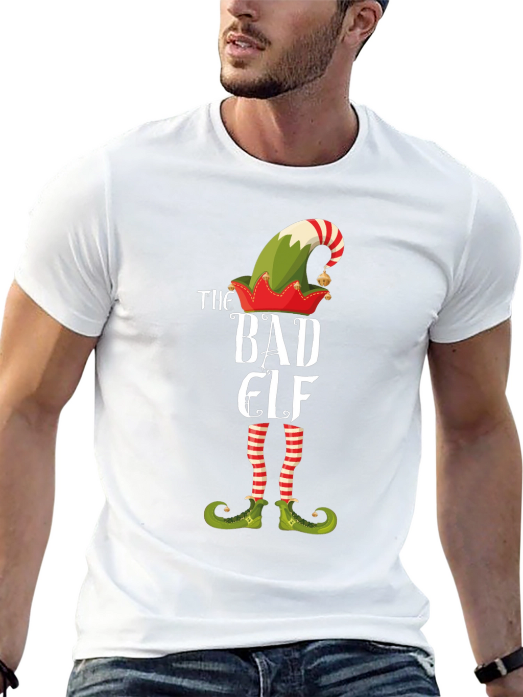 The Bad Elf Christmas Graphic Tee