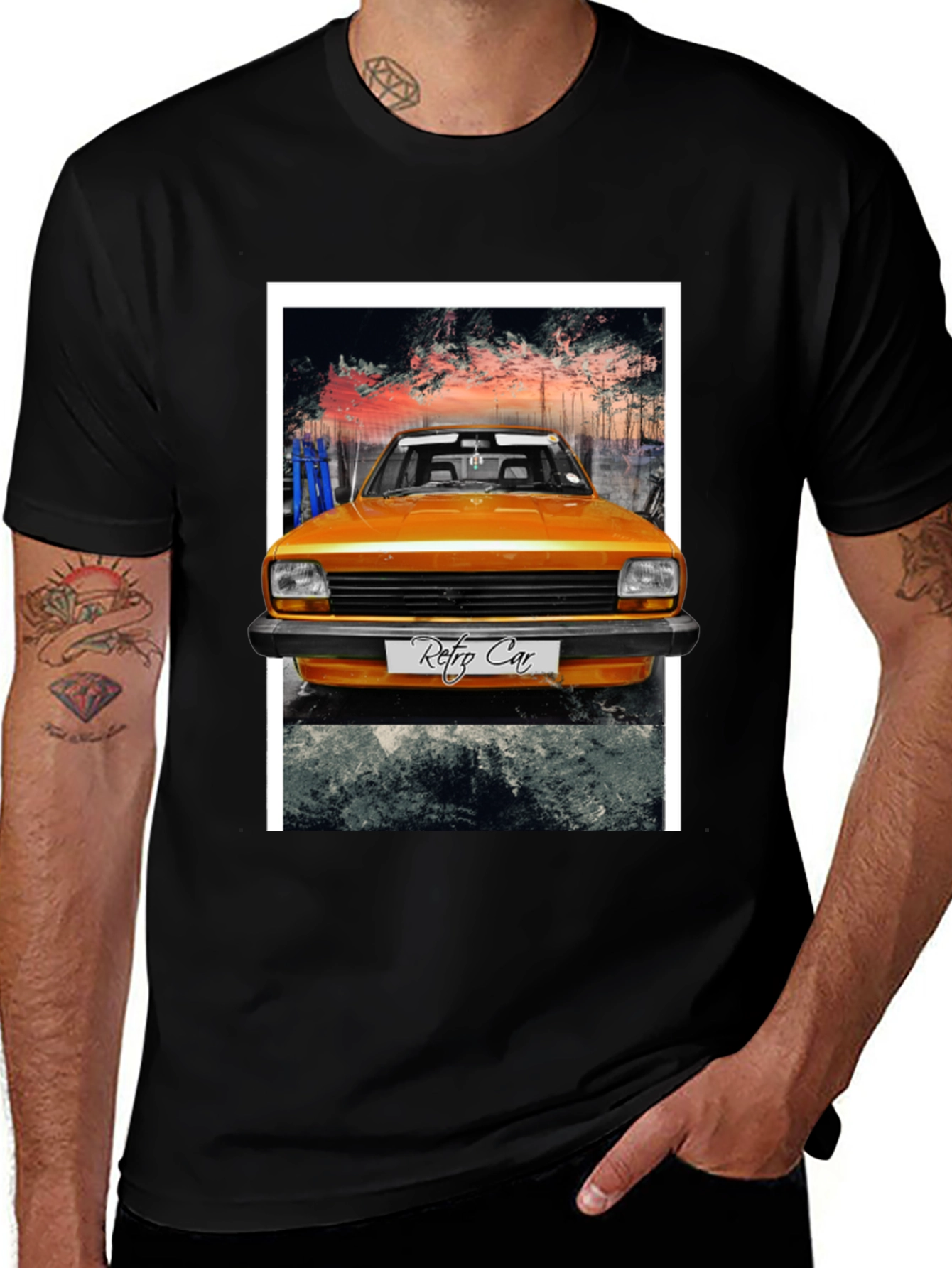 Retro Car Graphic T-Shirt - Cool Vintage Style