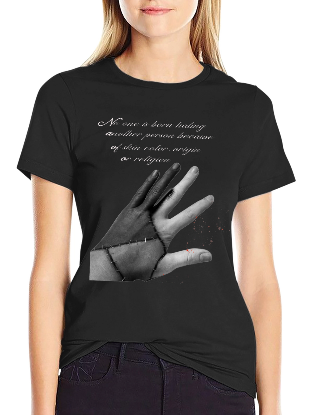 Unity Black T-Shirt - No Hate Graphic Tee