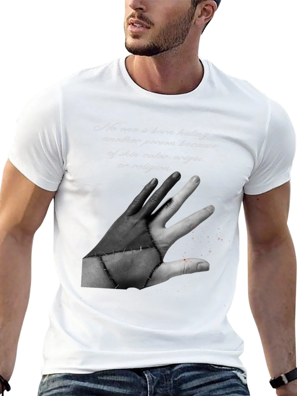 Unity Black T-Shirt - No Hate Graphic Tee