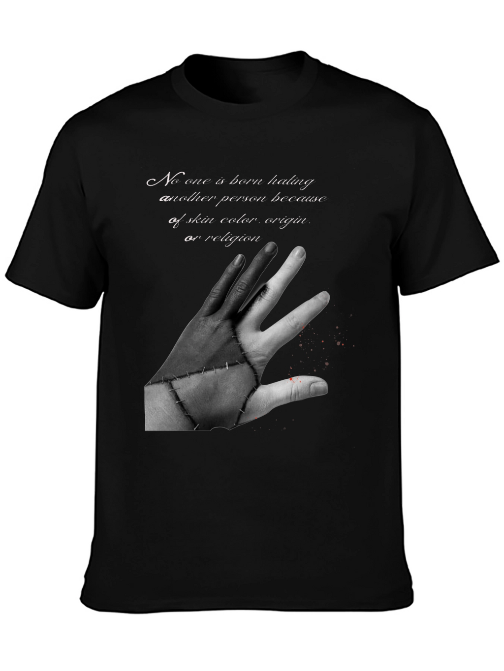 Unity Black T-Shirt - No Hate Graphic Tee