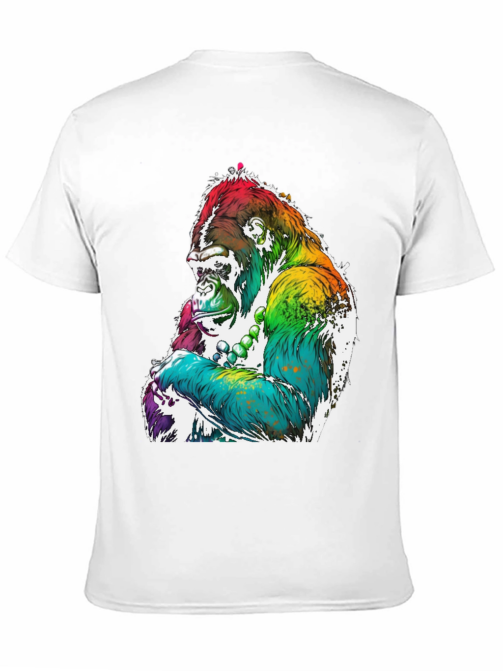 Rainbow Gorilla Graphic Tee - Mens Black T-Shirt