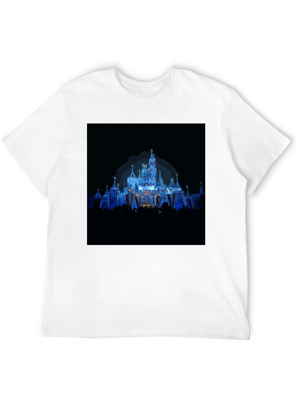 Magical Castle Print Black T-Shirt