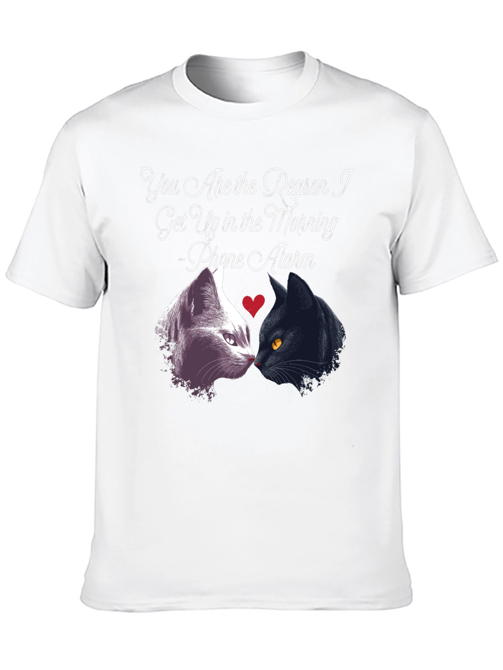 Cat Lover T-Shirt - Phone Alarm Funny Tee