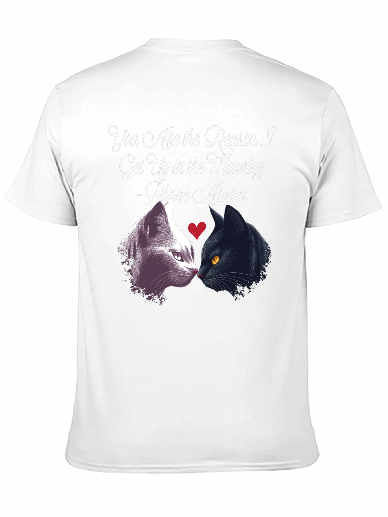 Cat Lover T-Shirt - Phone Alarm Funny Tee