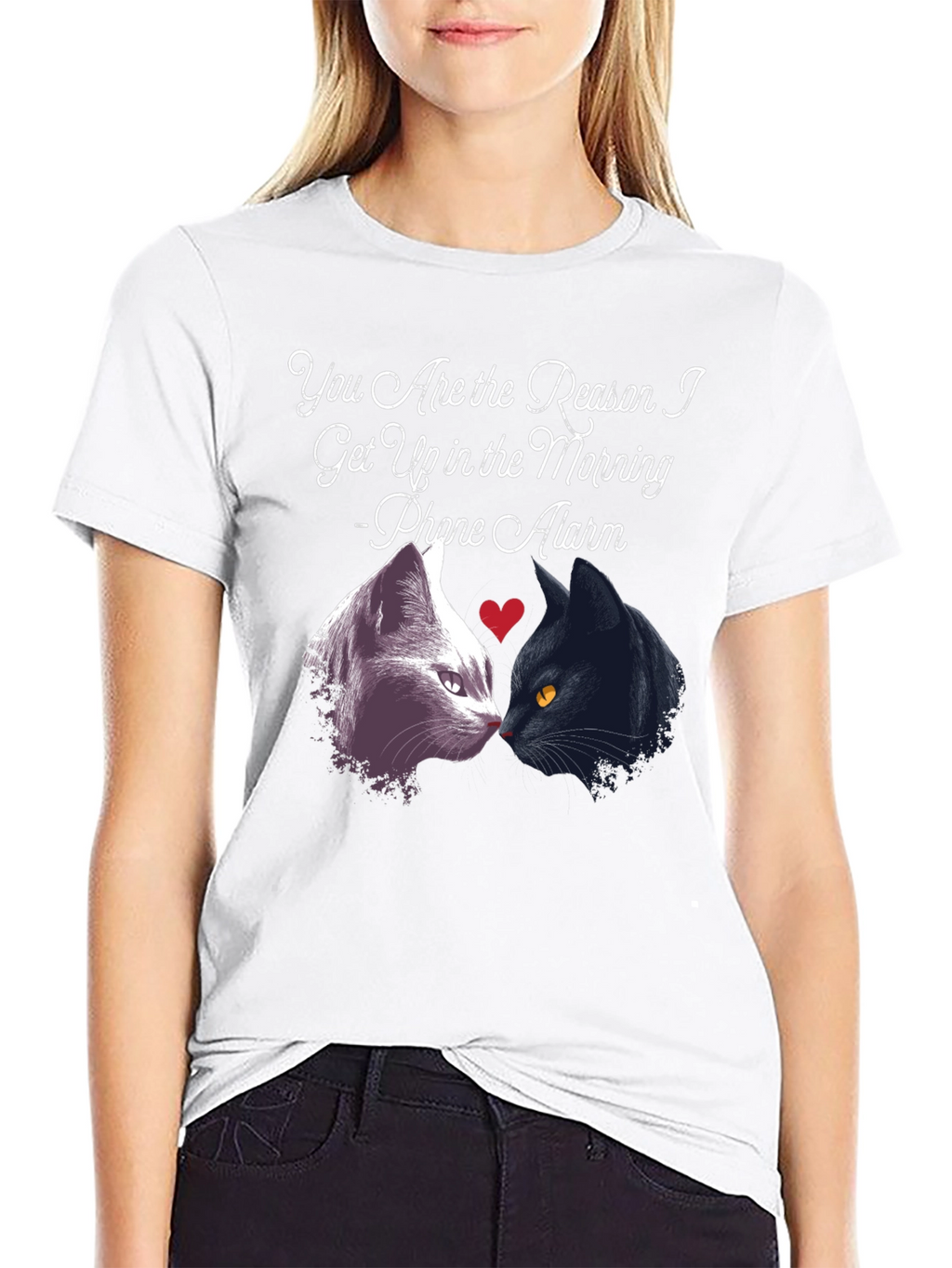 Cat Lover T-Shirt - Phone Alarm Funny Tee