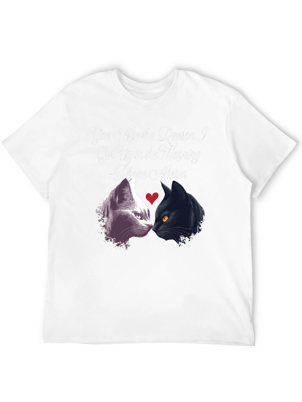 Cat Lover T-Shirt - Phone Alarm Funny Tee