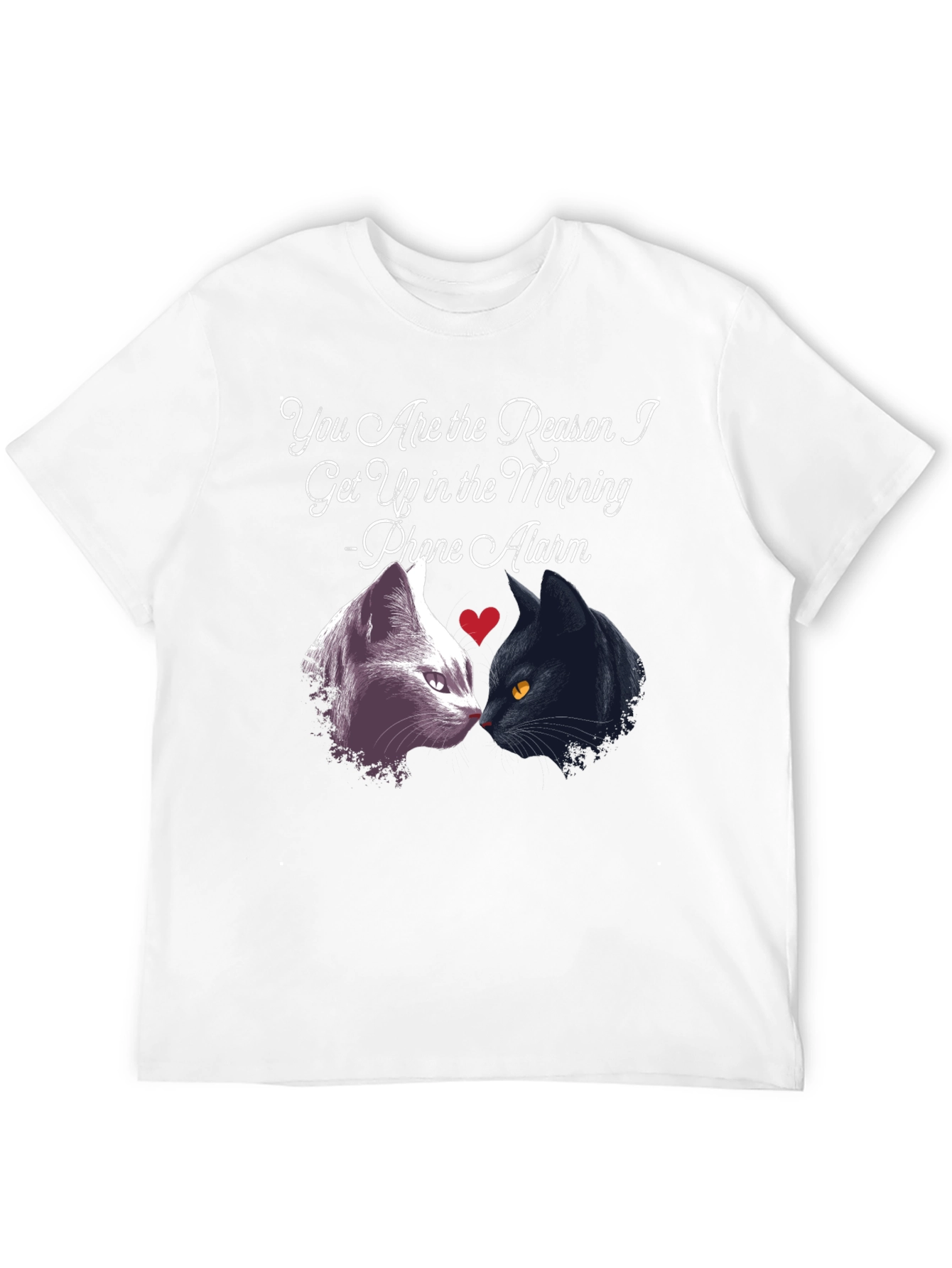 Cat Lover T-Shirt - Phone Alarm Funny Tee