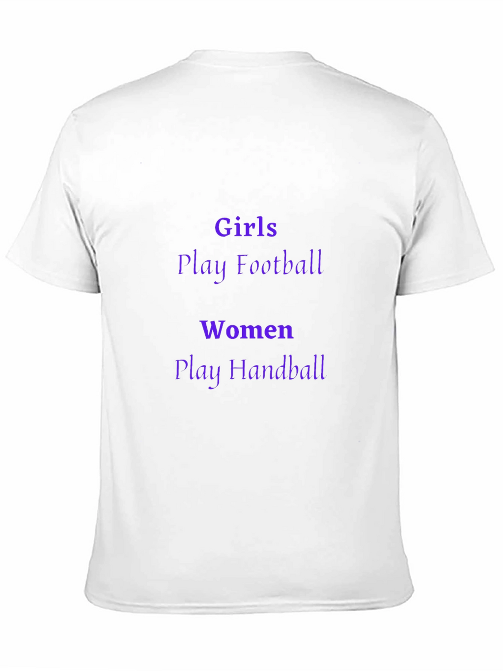 Girls Football Women Handball Black Graphic Tee