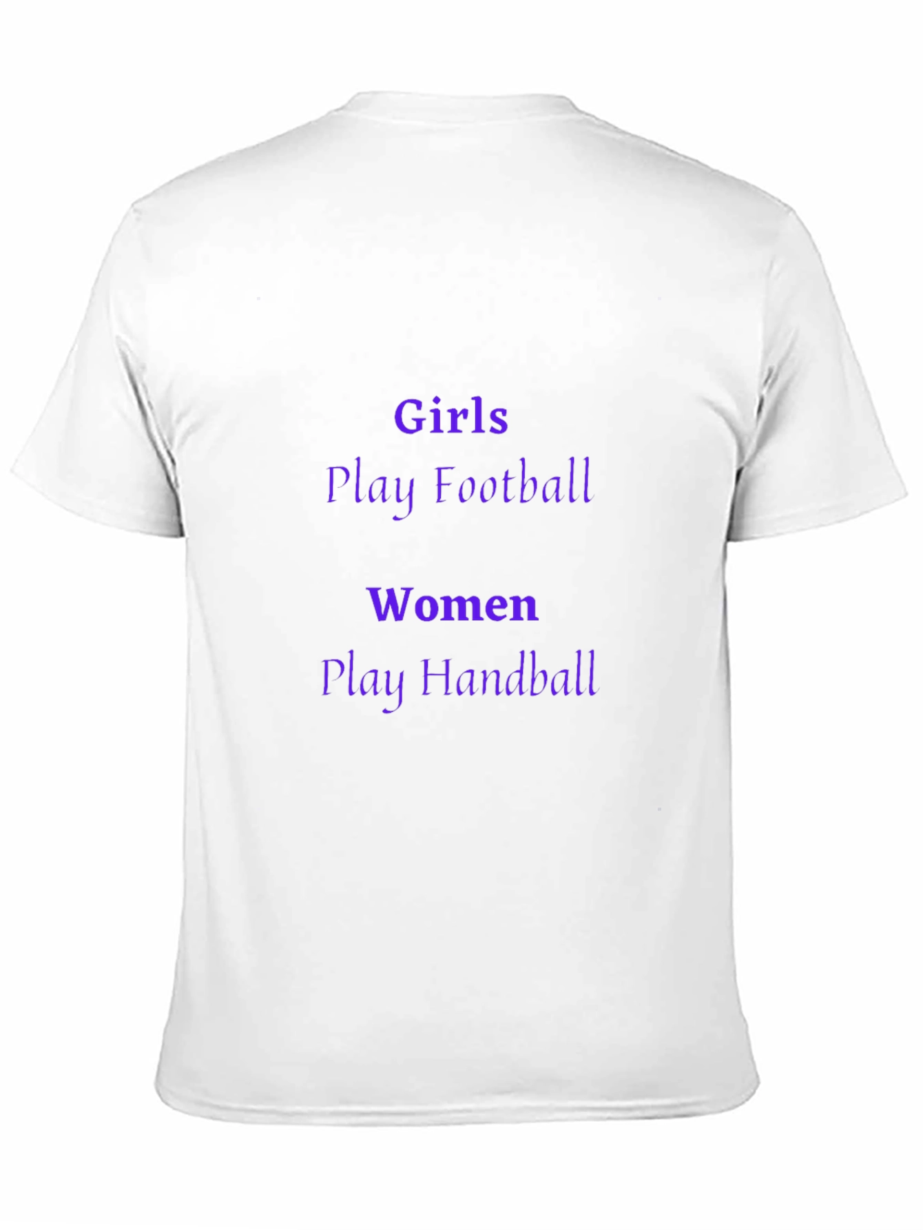 Girls Football Women Handball Black Graphic Tee
