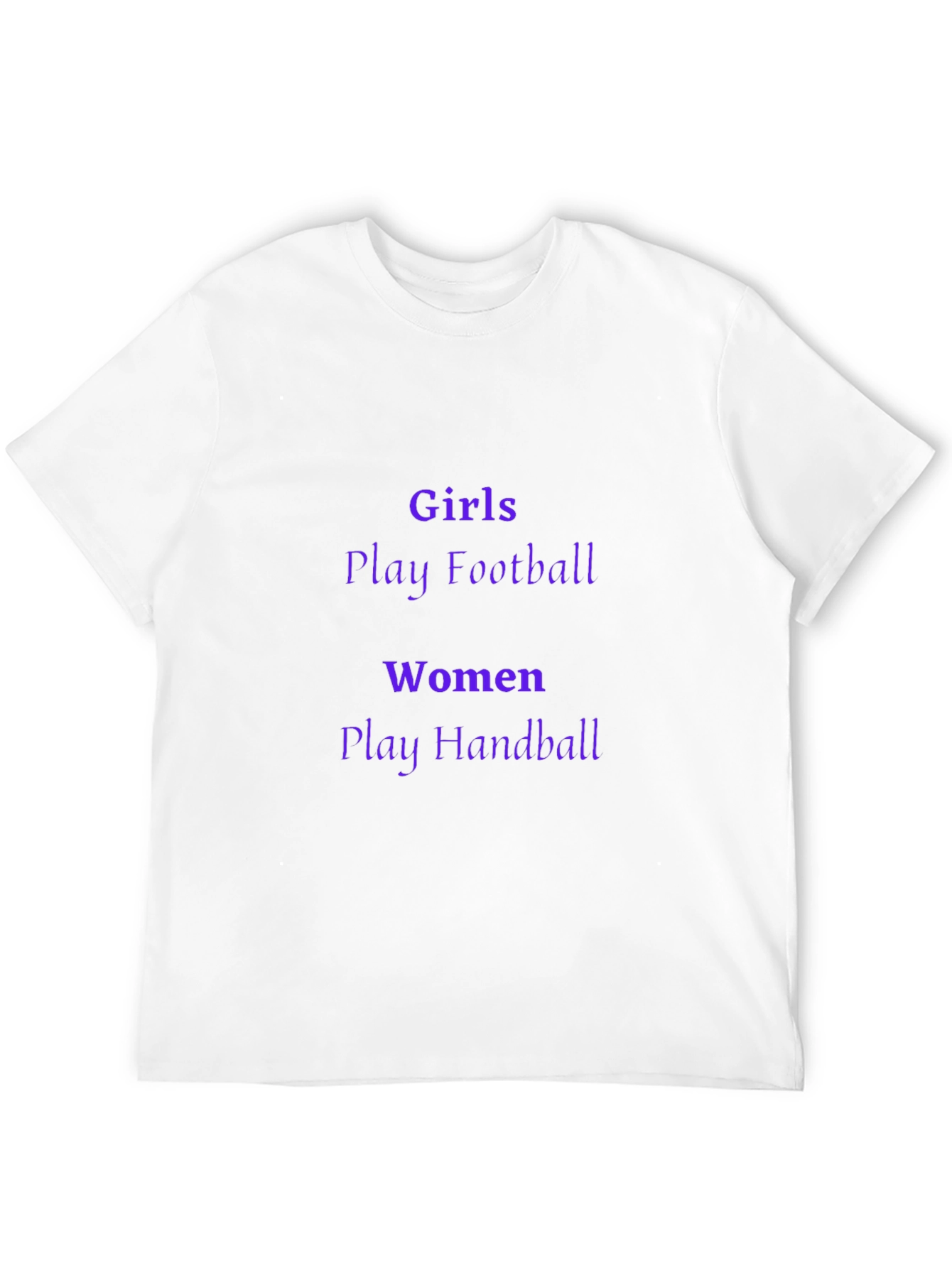 Girls Football Women Handball Black Graphic Tee