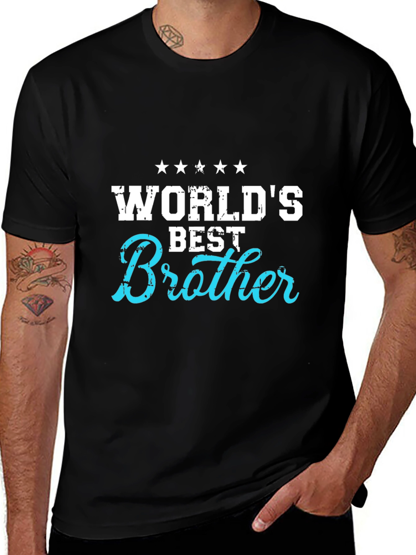 Worlds Best Brother Black T-Shirt