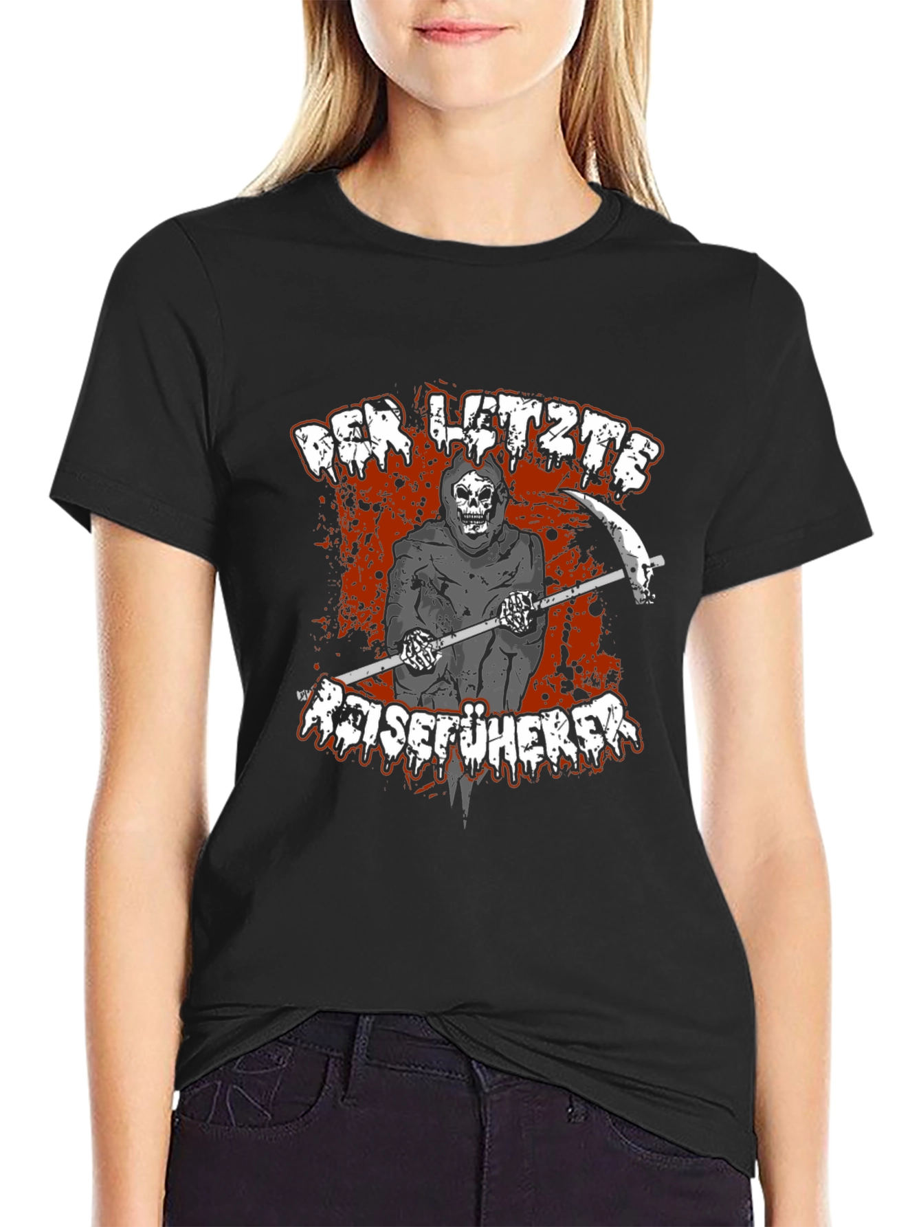 Grim Reaper Graphic Tee - Dark Humor Fashion