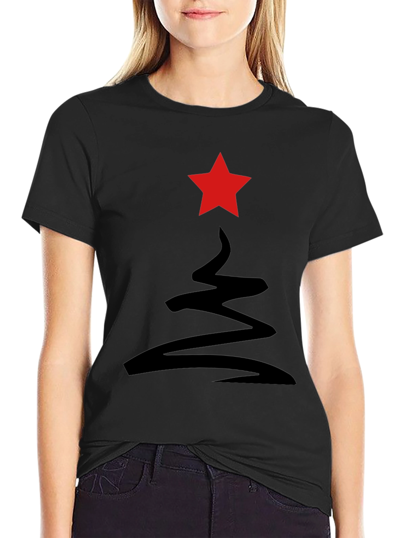 Abstract Holiday Tree Tee
