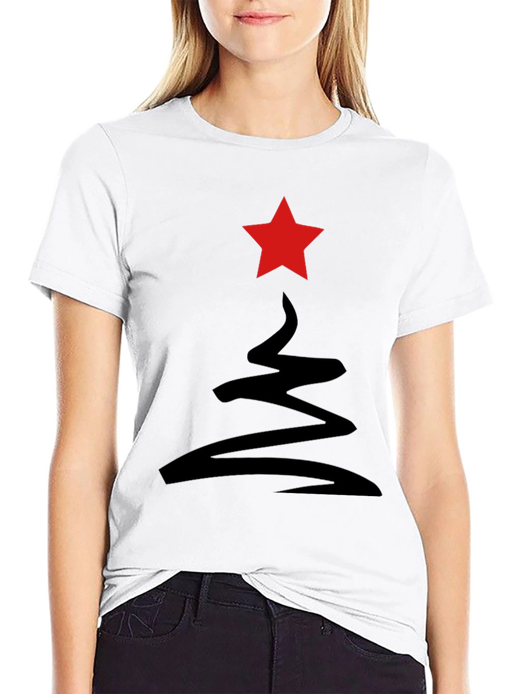 Abstract Holiday Tree Tee