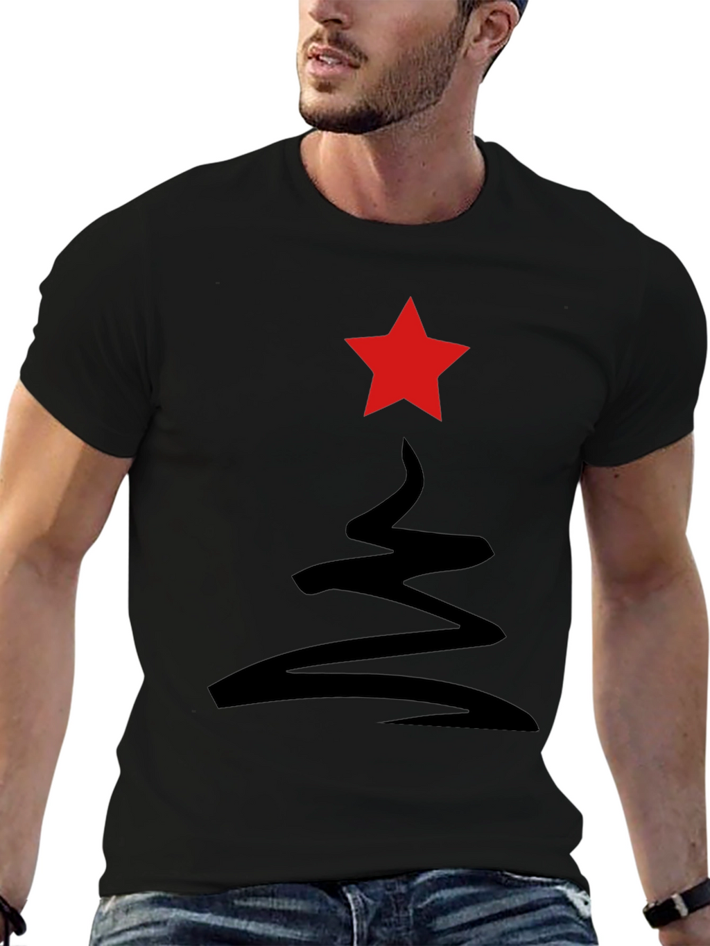 Abstract Holiday Tree Tee