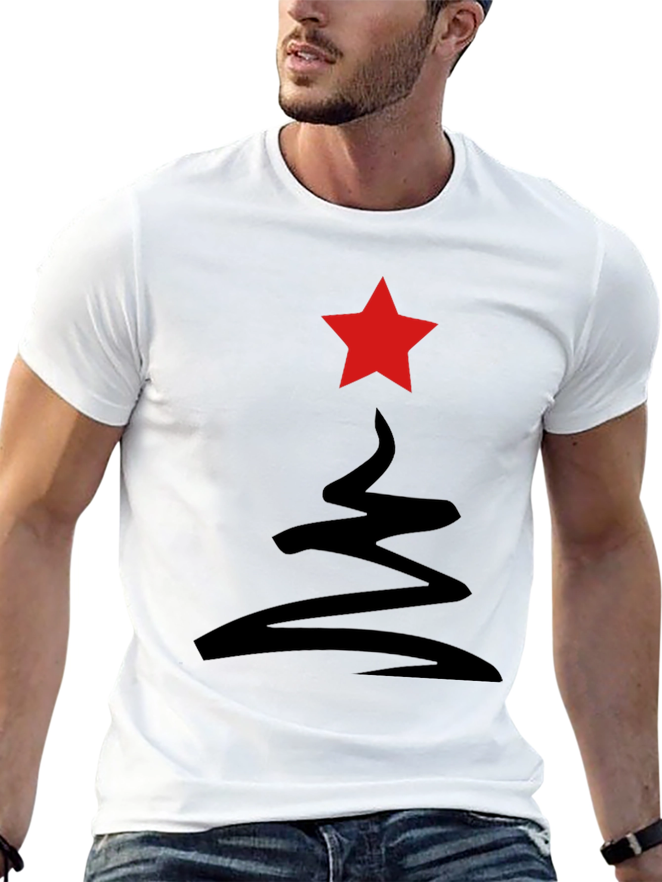 Abstract Holiday Tree Tee