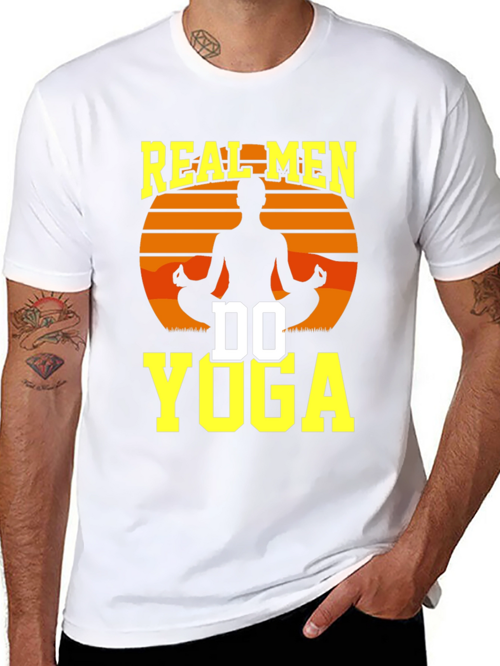 Real Men Do Yoga Graphic T-Shirt